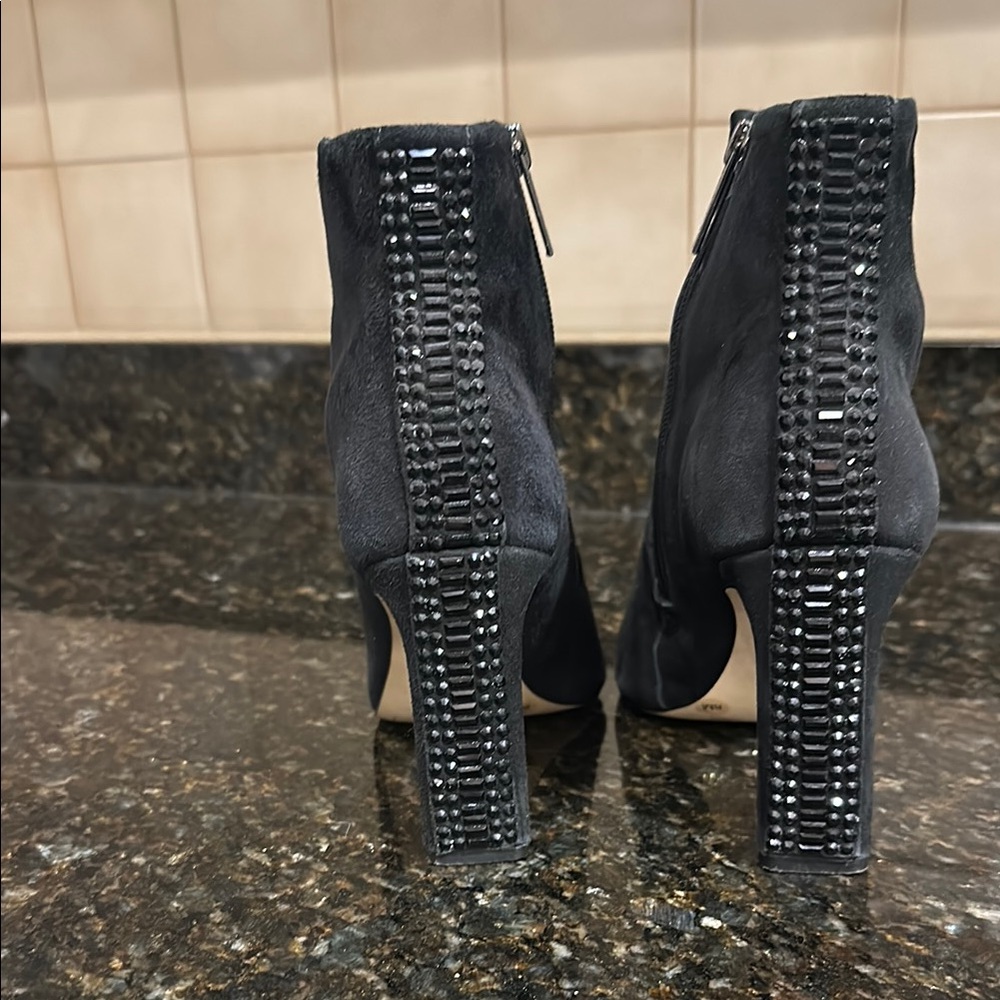 Gianni Bini Black Heeled open Toe Boots